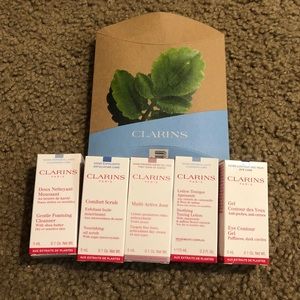 Clarins skincare samples